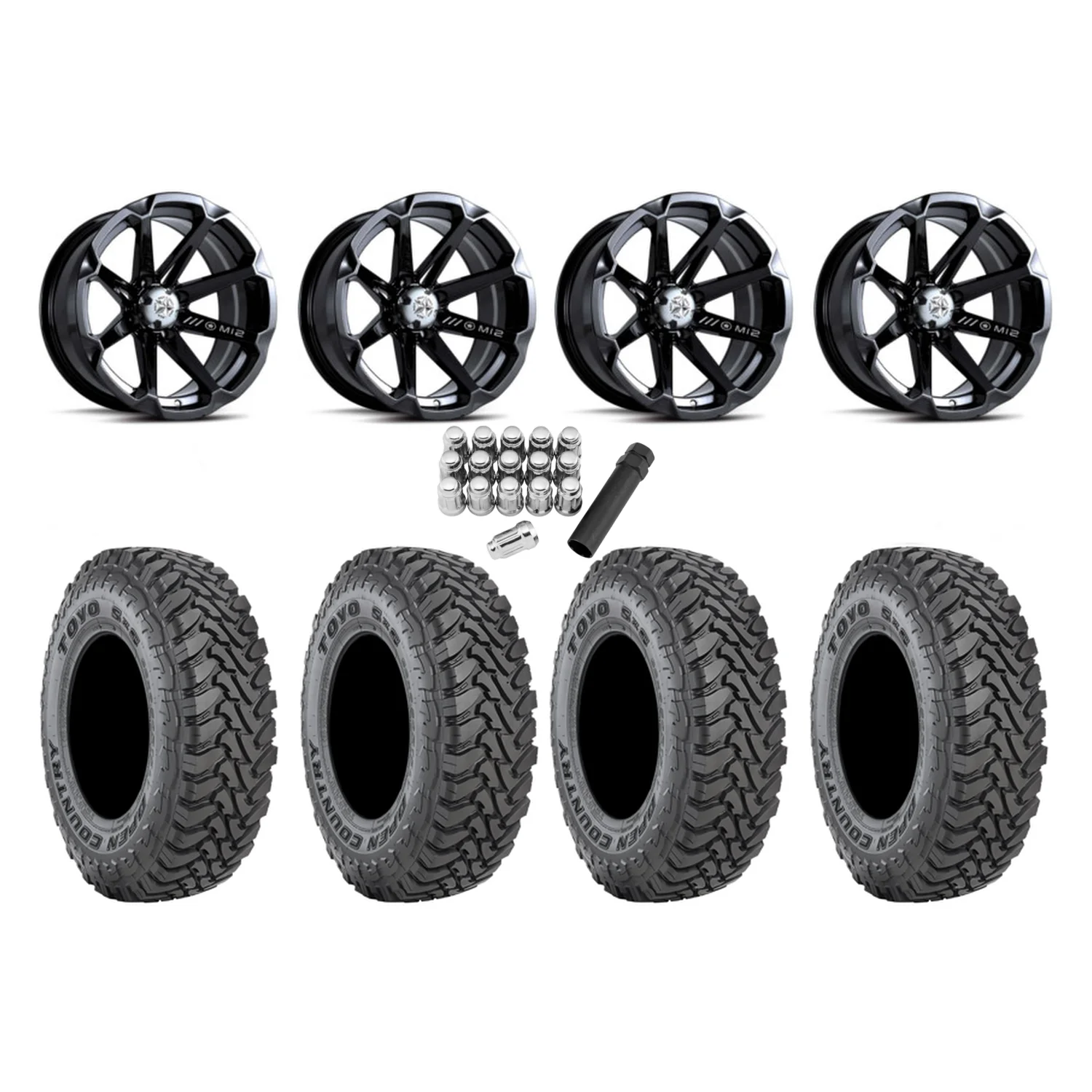 Toyo Open Country SxS M/T 32x9.5-R15 Tires on MSA M12 Diesel Wheels